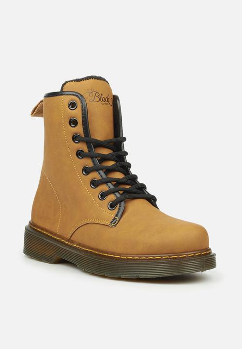 Miss Black - Rush1 lace-up ankle boot - tan