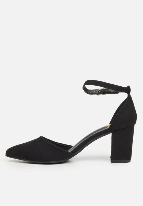Butterfly Feet - Zara 1 ankle strap heel - black