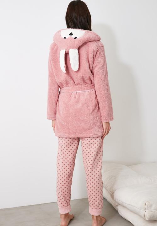 Trendyol - Welsoft dressing gown - powder pink