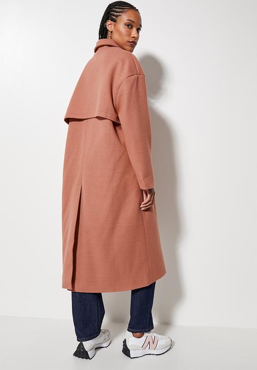 Superbalist - Collared coat - baked coral