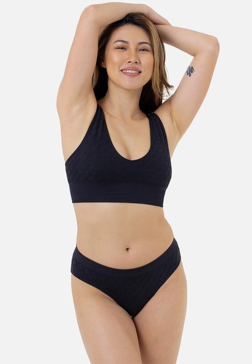 DORINA - Azure 2 pack brazilian panty - ivory & black