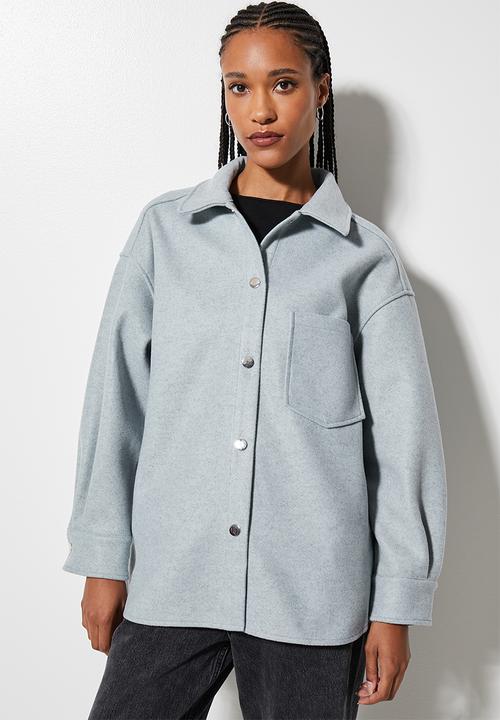 Superbalist - Melton overshirt - sage