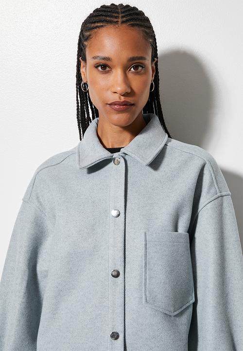 Superbalist - Melton overshirt - sage
