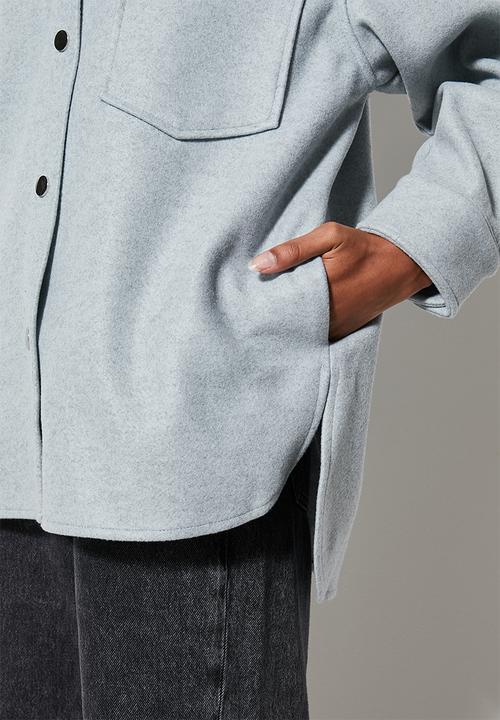 Superbalist - Melton overshirt - sage