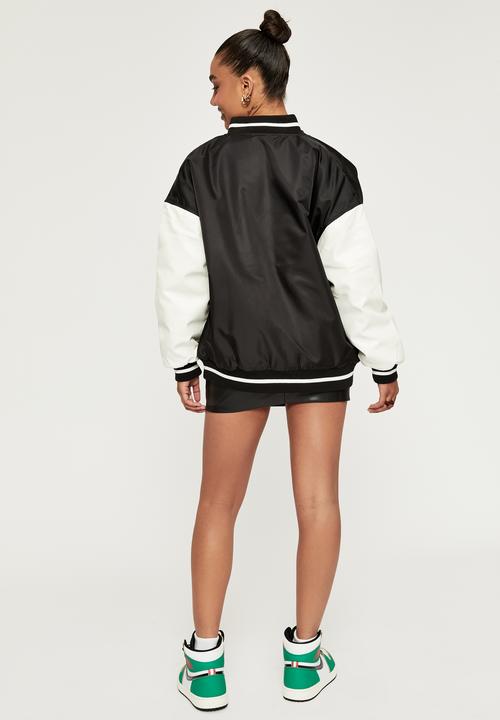 Supré  - Mary kate varsity bomber - black