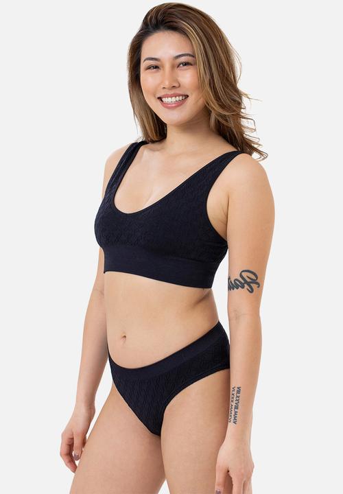 DORINA - Azure 2 pack light padded bralette - ivory & black