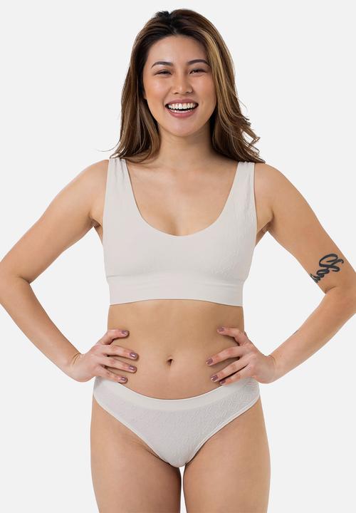 DORINA - Azure 2 pack light padded bralette - ivory & black