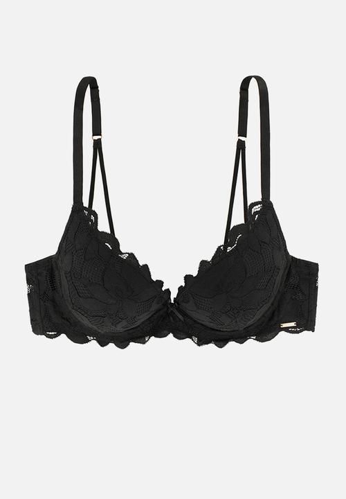 DORINA - Desire push up plunge bra - black