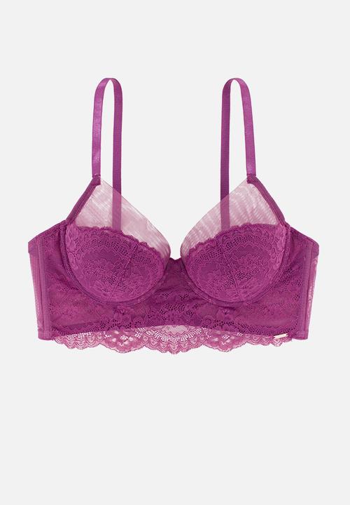 DORINA - Icon light padded demi bra - purple