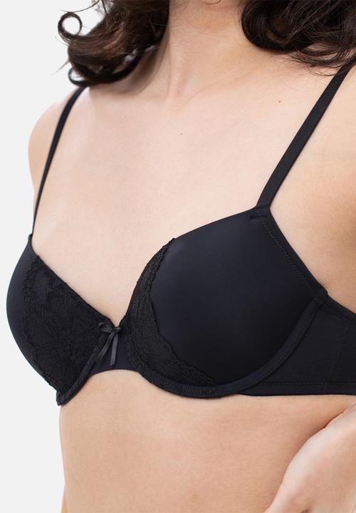 DORINA - Iris 2 pack light padded demi - black & pink 