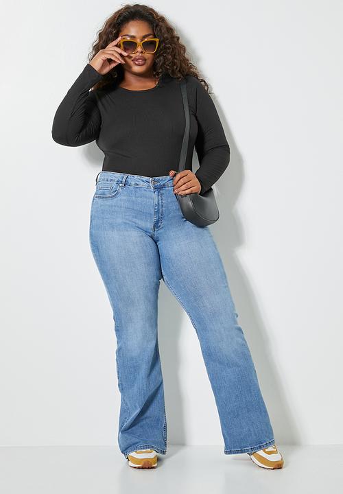 Superbalist - 2 pack crew neck bodysuit - black & mink