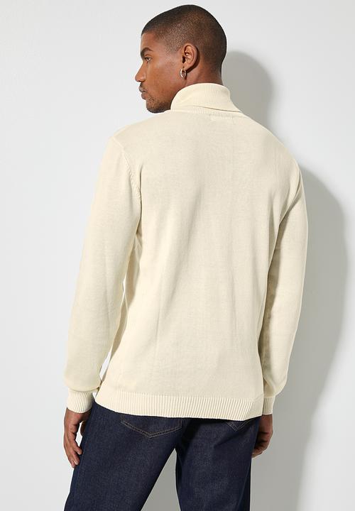 Superbalist - Basic roll neck slim fit knit - beige