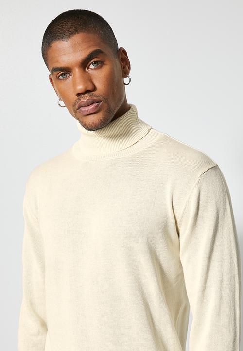 Superbalist - Basic roll neck slim fit knit - beige