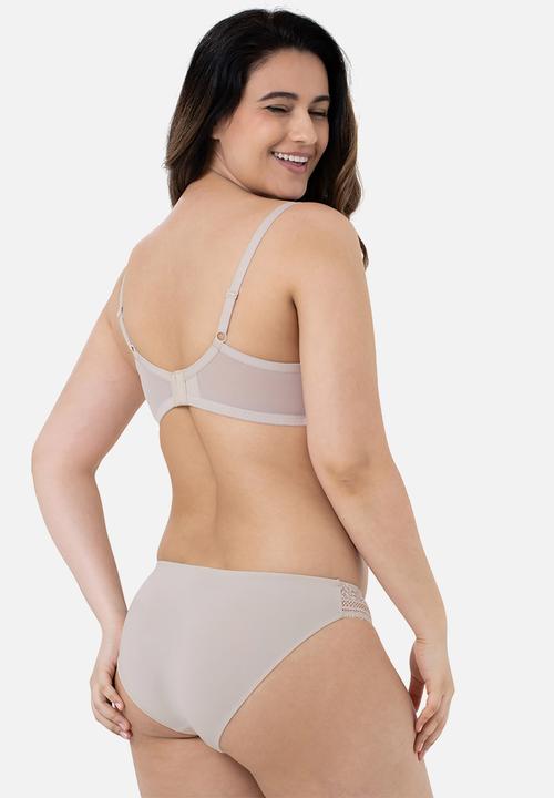 DORINA - Meeka 2 pack light padded demi bra - beige & ivory 