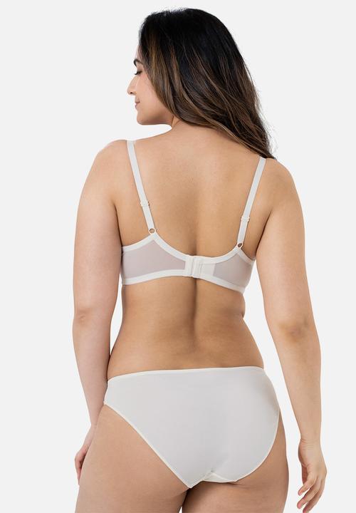 DORINA - Meeka 2 pack light padded demi bra - beige & ivory 