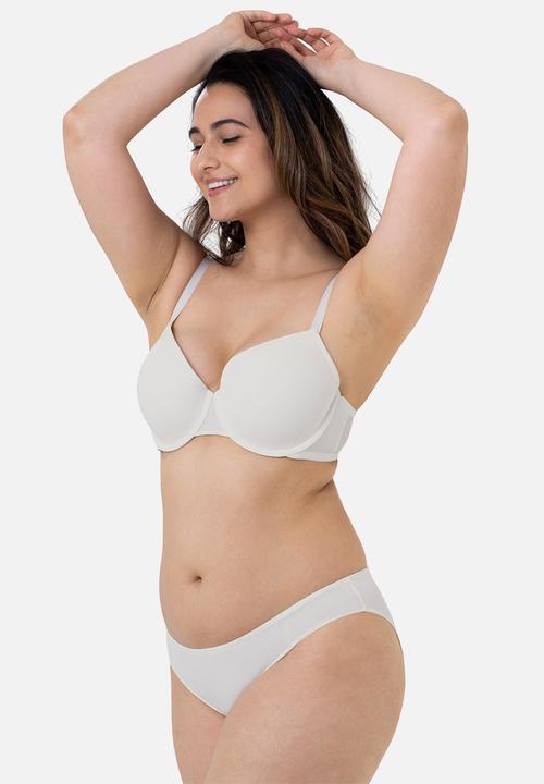 DORINA - Meeka 2 pack light padded demi bra - beige & ivory 