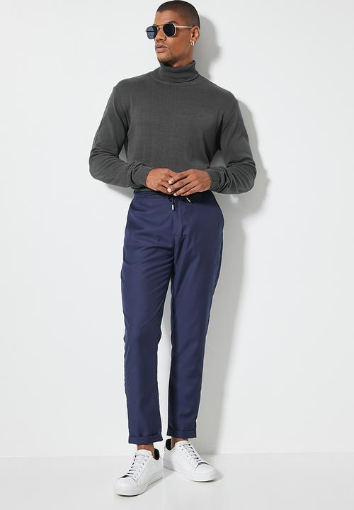 Superbalist - Basic roll neck slim fit knit - charcoal grey