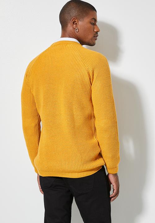 Superbalist - Raglan textured knit - yellow
