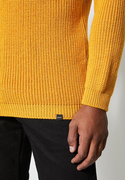 Superbalist - Raglan textured knit - yellow