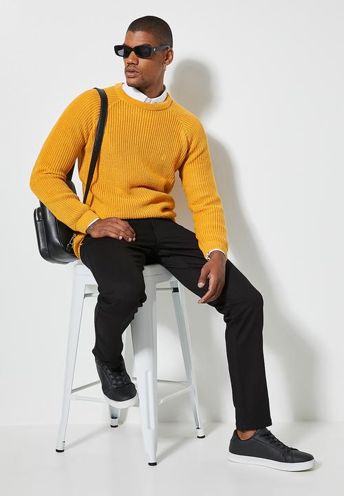 Superbalist - Raglan textured knit - yellow
