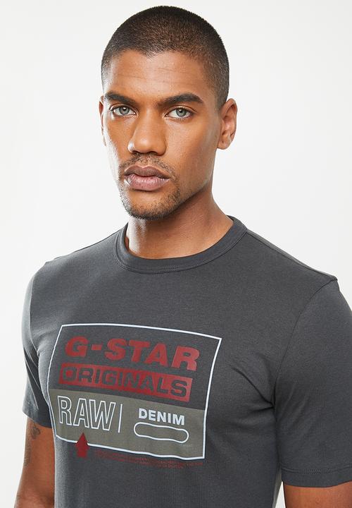 G-STAR - Color block originals slim r t - cloack