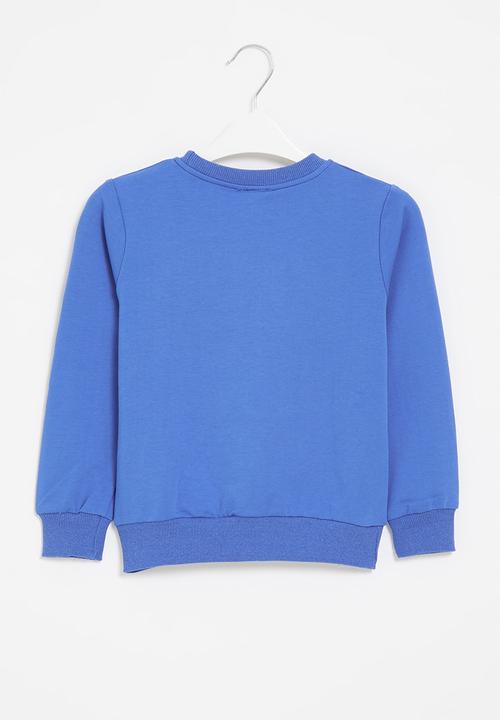 Pop Candy - Boys dino crew with sequin detail - blue