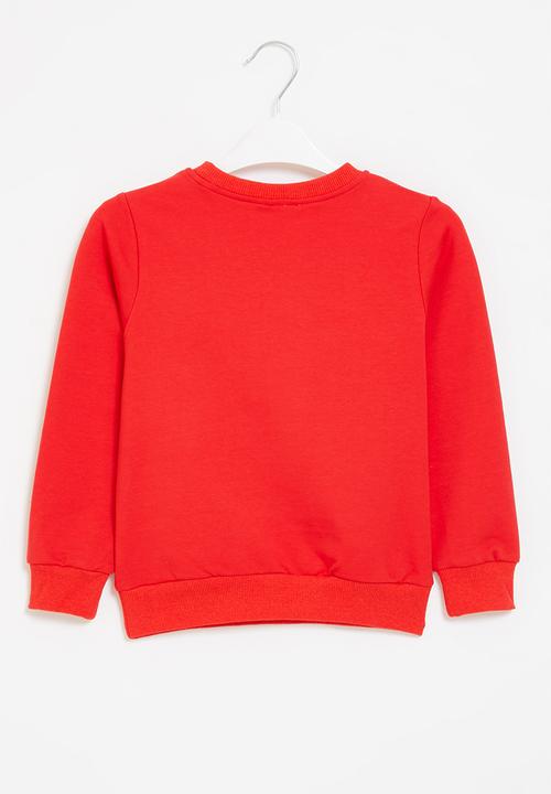 Pop Candy - Boys dino crew with sequin detail - red