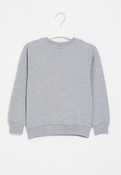 Pop Candy - Boys dino crew with sequin detail - grey