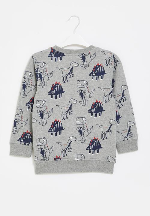 Pop Candy - Printed sweat top - grey melange