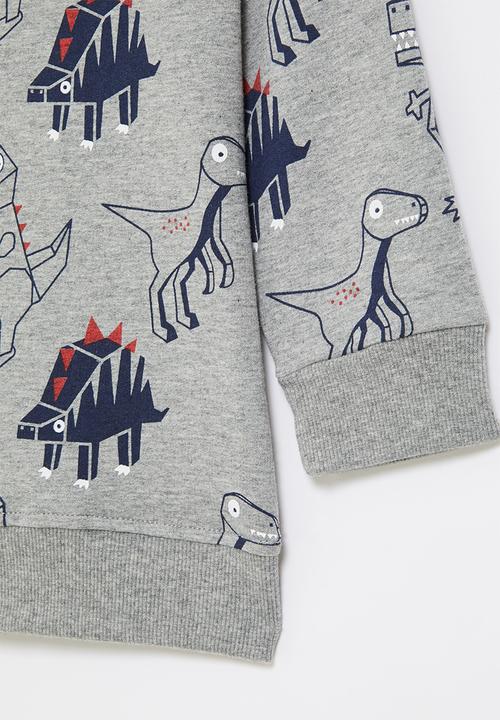 Pop Candy - Printed sweat top - grey melange