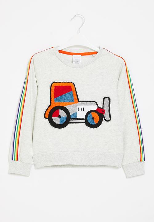 Pop Candy - Sweat top with print interest - grey