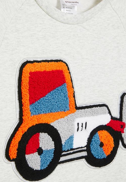 Pop Candy - Sweat top with print interest - grey