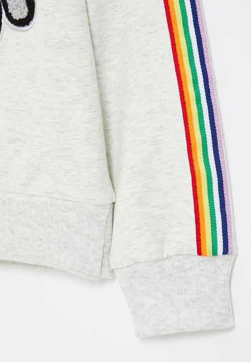 Pop Candy - Sweat top with print interest - grey