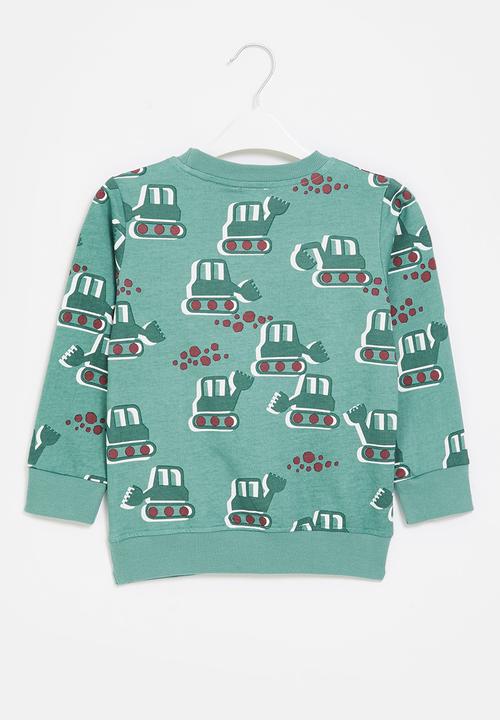 Pop Candy - Boys printed sweater - green 
