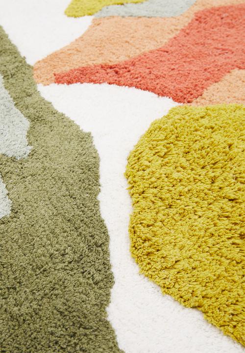 Sixth Floor - Crater round tufted rug - multi