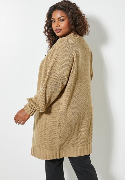 Superbalist - Chunky cardi - camel