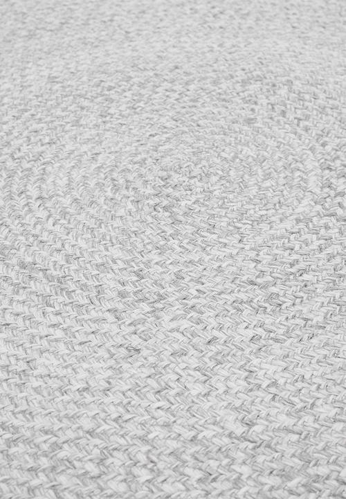 Sixth Floor - Braided round rug - grey