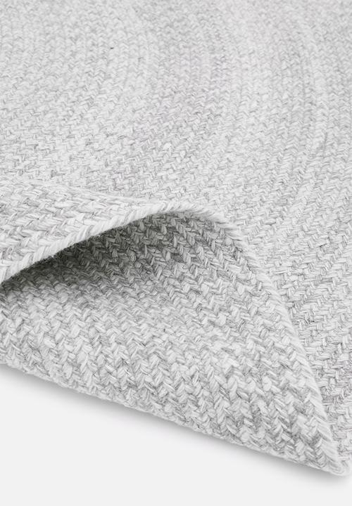 Sixth Floor - Braided round rug - grey