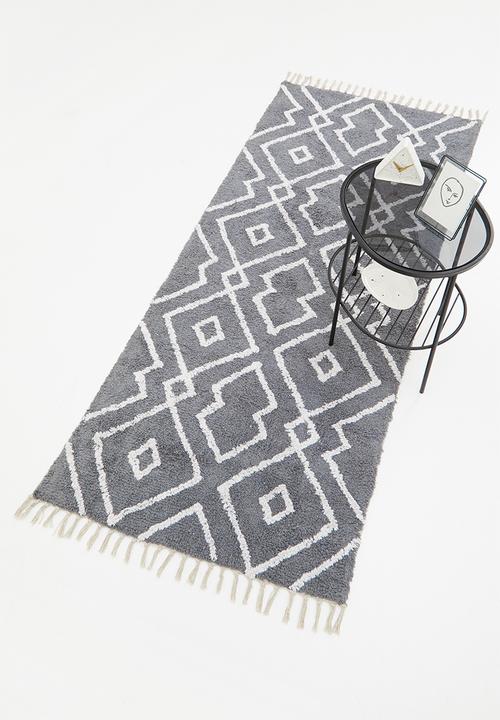Sixth Floor - Granite tufted runner - grey