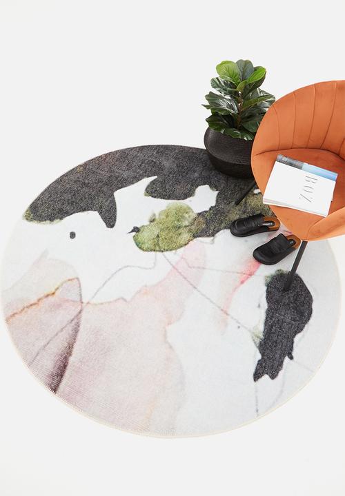 Hertex Haus - Fresco splatter rug - multi