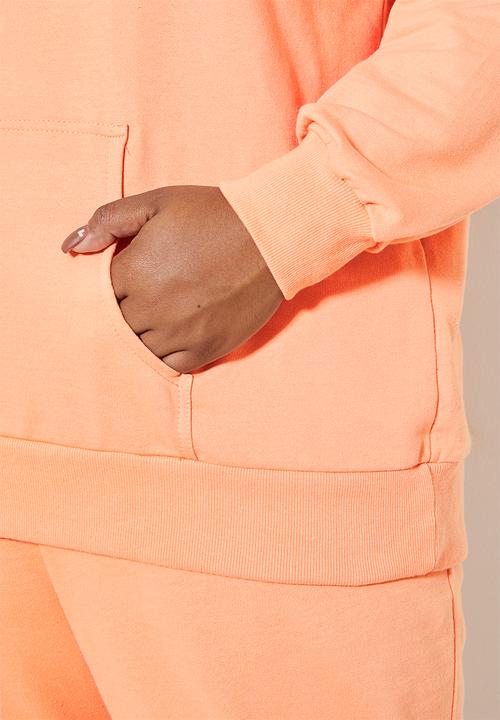Superbalist - Longline hoodie - shell coral