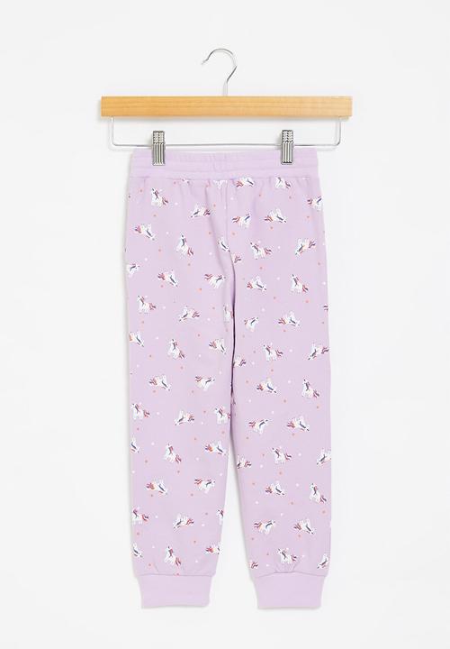 Pop Candy - Girls unicorn jogger - purple