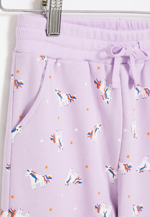 Pop Candy - Girls unicorn jogger - purple