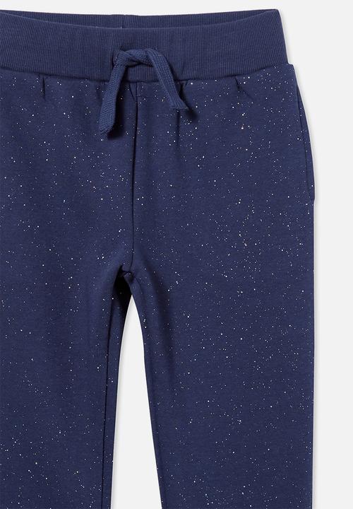 Cotton On - Marlo trackpant - indigo/ glitter