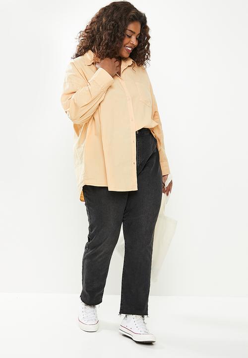 Cotton On - Curve dad shirt - latte