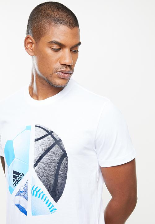 adidas Performance - Multi G2 Tee  -- white