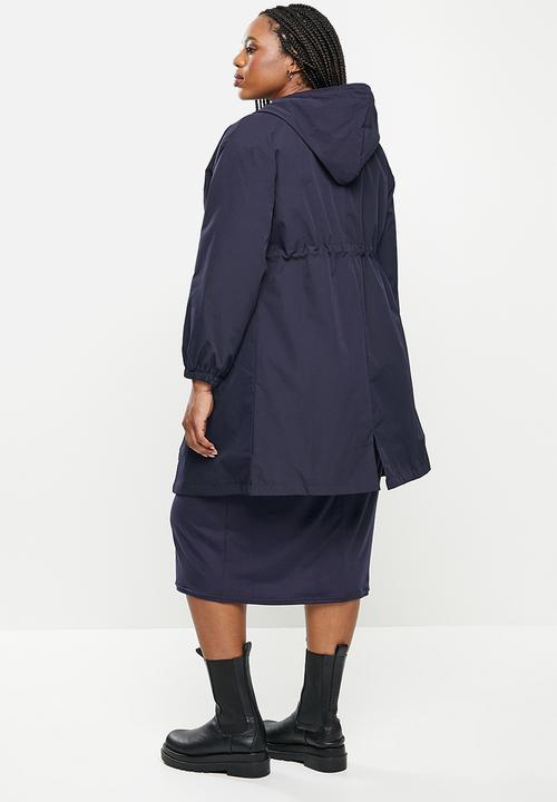 dailyfriday - Classic hooded trench coat - navy