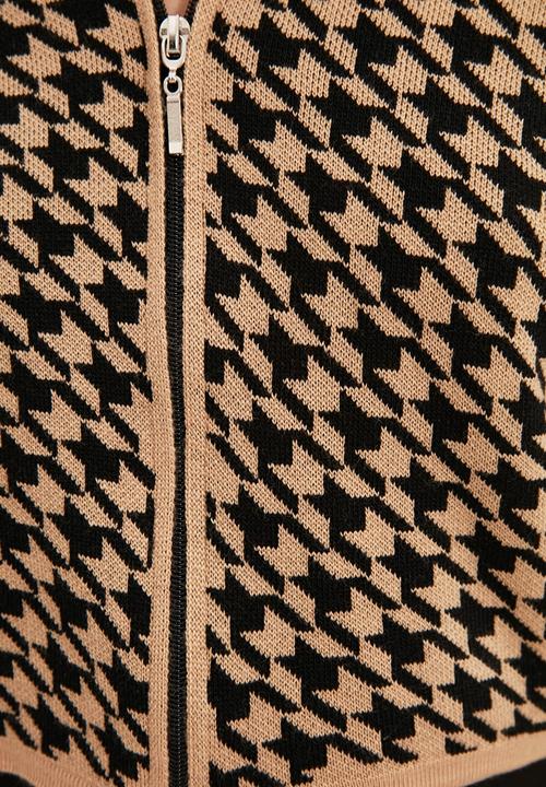 Trendyol - Collar detailed cardigan - camel