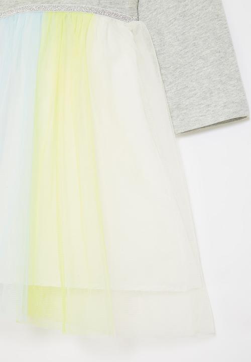 Pop Candy - Girls unicorn dress - grey