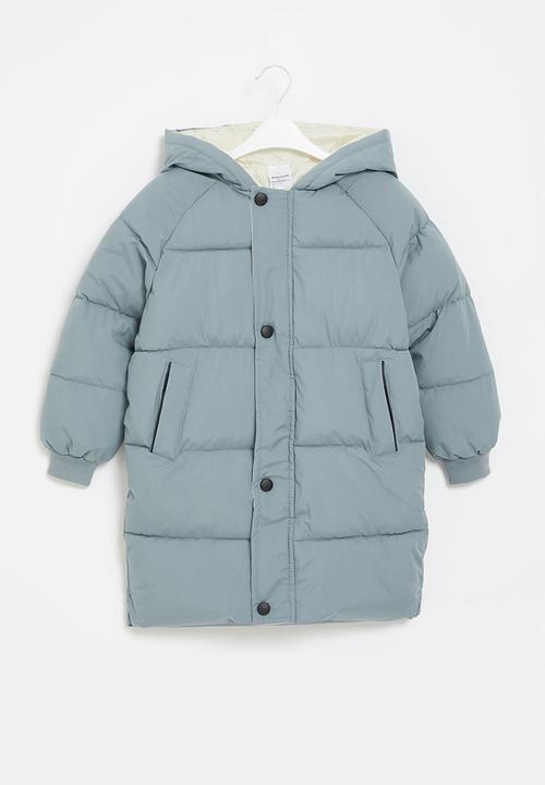 Pop Candy - Boys hooded puffer - blue